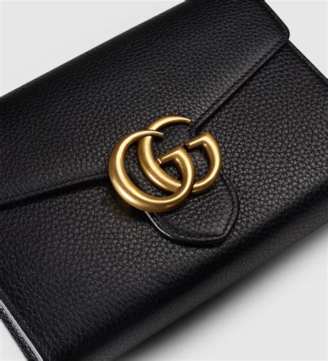 gucci black chain purse|gucci mini wallet on chain.